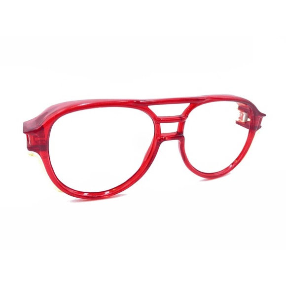 American Optical Vintage Aerosite Red Clear Safety Eyeglasses Frames 135 USA - Picture 1 of 12